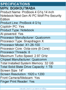 HP BG6K0UT#ABA ProBook 4 G1q 14" Copilot+ PC Notebook - WUXGA - 60 Hz