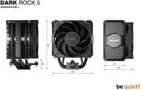 be quiet! BK035 DARK ROCK 5 CPU Cooler - 4 Pin - 2100 RPM - Black Retail
