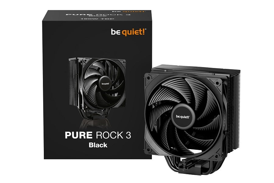 be quiet! BK039 Pure Rock 3 Black CPU Air Cooler - 2000 RPM - 4-Pin