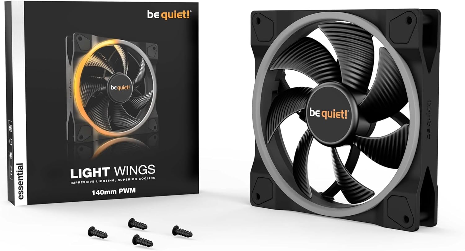 be quiet! BL074 Fan - Light Wings 140mm PWM ARGB LED Black Retail