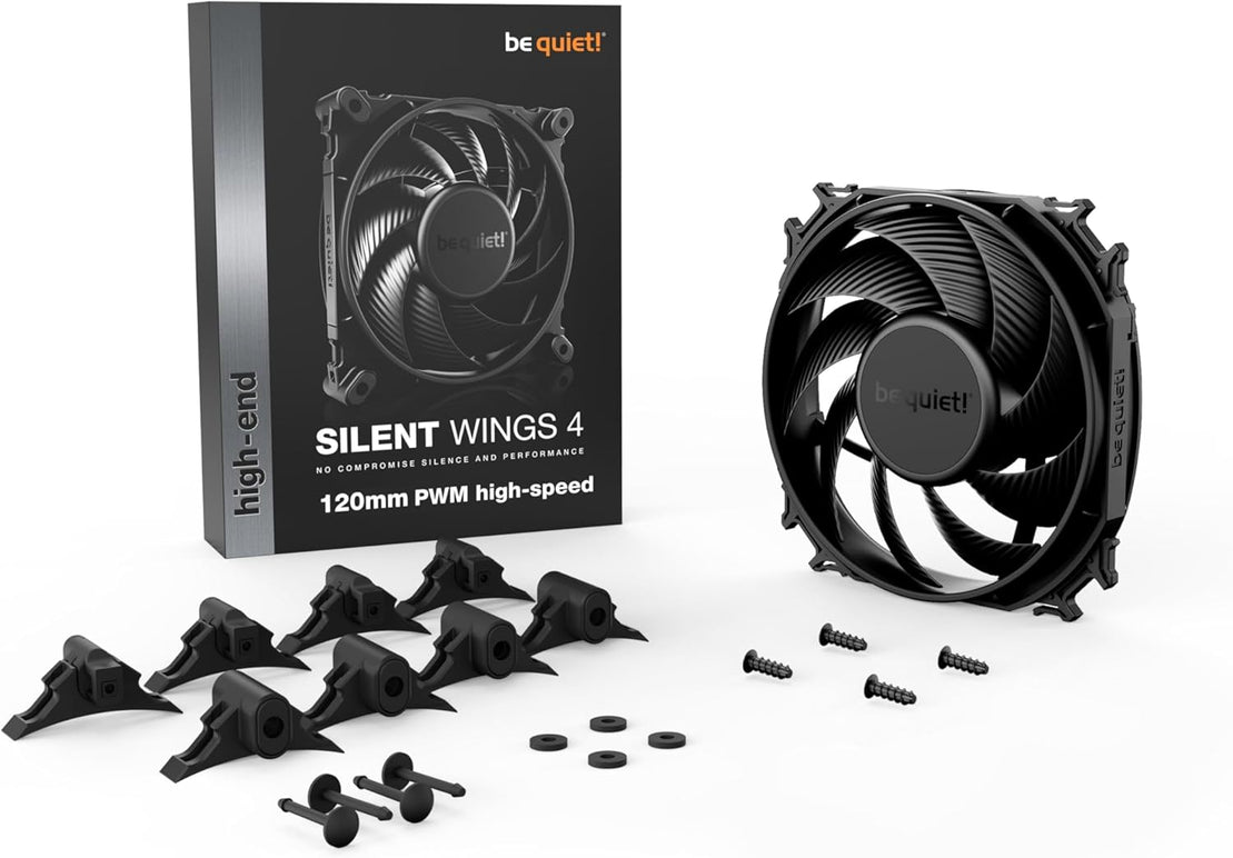 be quiet! BL094 Fan - Silent Wings 4 120mm PWM high-speed Black Retail