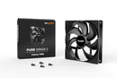 be quiet! BL108 Pure Wings 3 140mm Quiet PWM Case Fan - Black - Retail