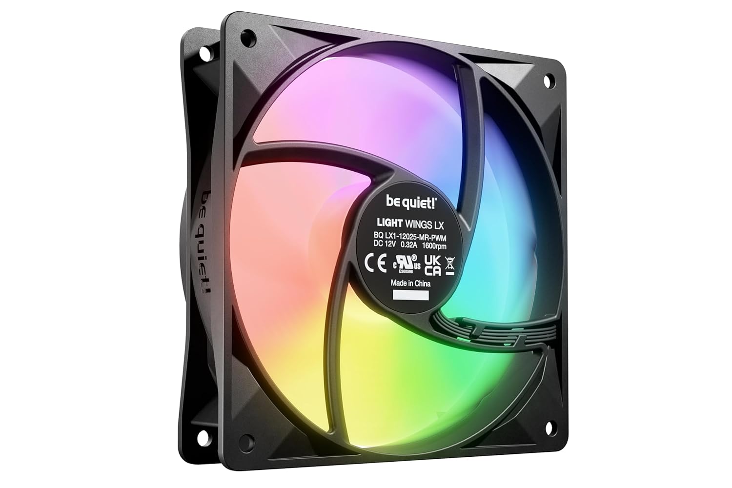 be quiet! BL120 Light Wings LX 120mm PWM PC Case Fan - Black - Retail