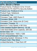 HP BM2B1UT#ABA ProBook 4 G1a 14" Notebook - WUXGA - AMD Ryzen 5 230