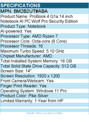 HP BM2B2UT#ABA ProBook 4 G1a 14" Notebook - WUXGA - AMD Ryzen 7 250