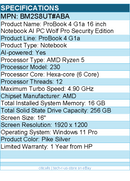 HP BM2S8UT#ABA ProBook 4 G1a 16" Notebook - WUXGA - AMD Ryzen 5 230