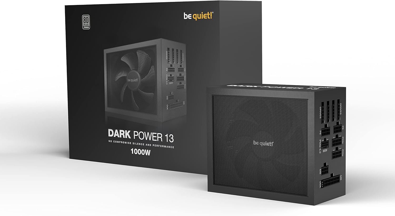 be quiet! BN661 Power Supply - 1000W DARK POWER 13K ATX3.0 80Plus Titanium Black