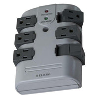 Belkin BP106000 6 Outlet Pivot Plug Surge Protector - Wall Mounted - 1080 Joules