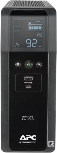 APC BR1000MS Back-UPS Pro BR - UPS - AC 120 V - 600 Watt - 1000 VA - USB, serial