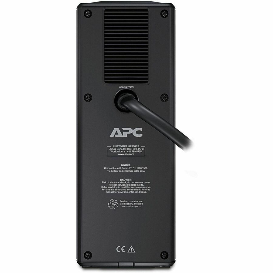 APC BR24BPG Back-UPS Pro External Battery Pack - 24 V DC - Black