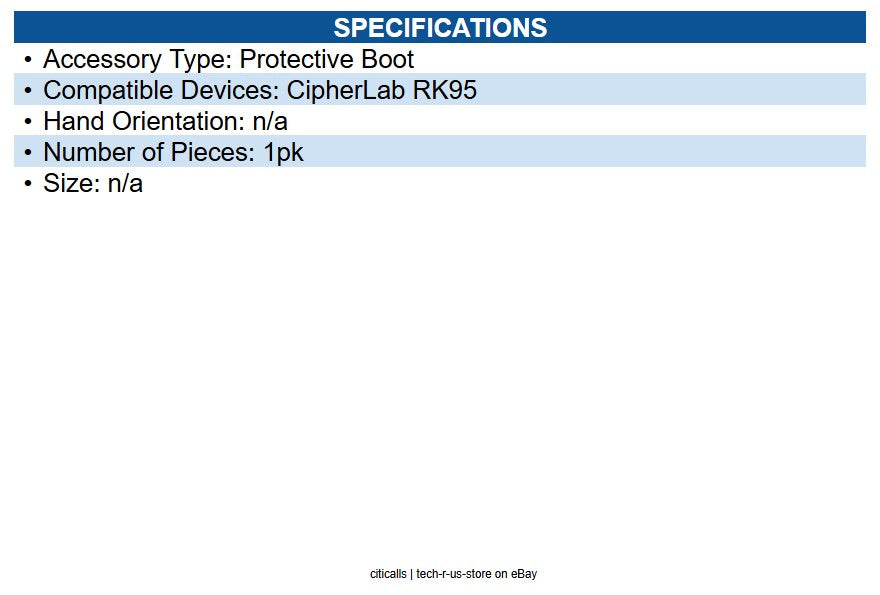 CipherLab BRK95_PAG0001 RK95 Protective Rubber Boot