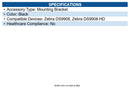 Zebra BRKT-MM0099C-04 Multi-Mount for DS9908 (Midnight Black)