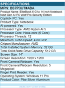 HP BS7P3UT#ABA EliteBook 6 G1a 14" Touchscreen Copilot+ PC Notebook