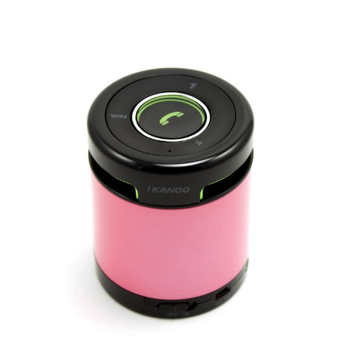 iKANOO BT012-PINK - Speaker - for portable use - wireless - Bluetooth - 3 Watt