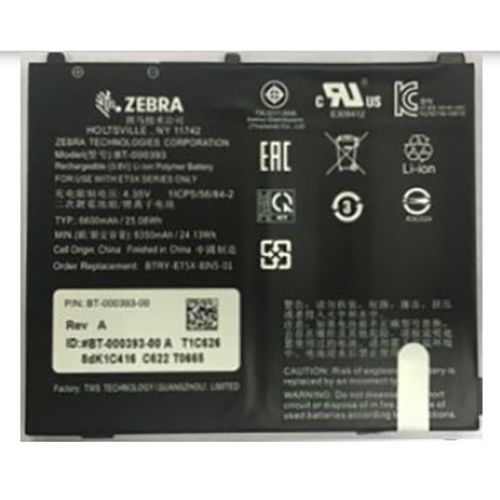 Zebra BTRY-ET5X-8IN5-01 8"&10" Internal Battery for Android for Notebook 6440mAh