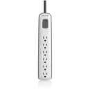 Belkin BV106000-04 6 Outlet Surge Protector with 4ft Power Cord - 630 Joules