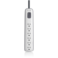 Belkin BV106000-04 6 Outlet Surge Protector with 4ft Power Cord - 630 Joules