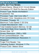 HP BX7T3UT#ABA ZBook 8 G1i 14" Mobile Workstation - Intel Core Ultra 7 265H