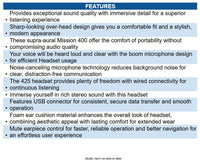 HP Poly C01B6AA#AC3 Mission 425 Stereo USB Wired Headset (C01B6AA) Stereo - USB