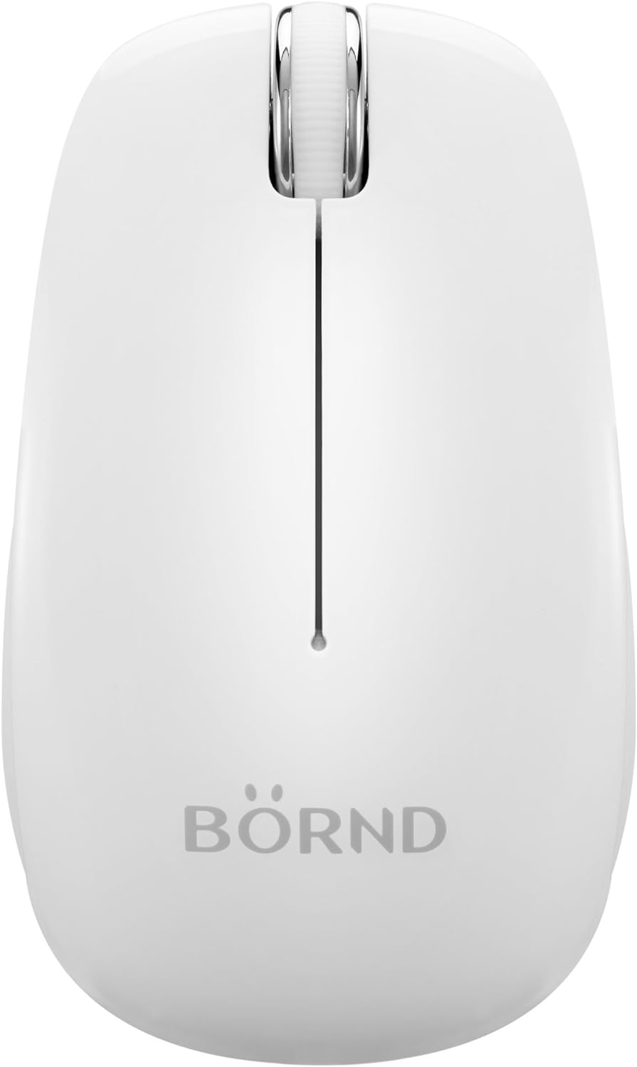 Bornd C100 WHITE - Mouse - optical - 3 buttons - wireless - Bluetooth 3.0