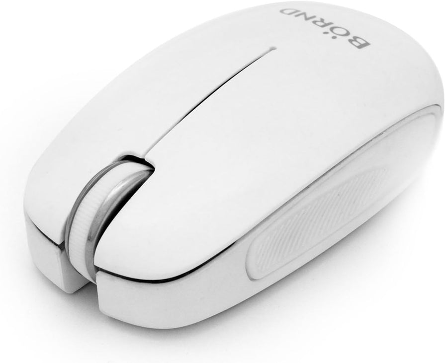 Bornd C100 WHITE - Mouse - optical - 3 buttons - wireless - Bluetooth 3.0