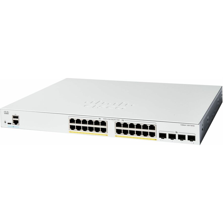 Cisco C120024FP4X Catalyst C1200-24FP-4X Ethernet Switch - 24 Ports - Manageable