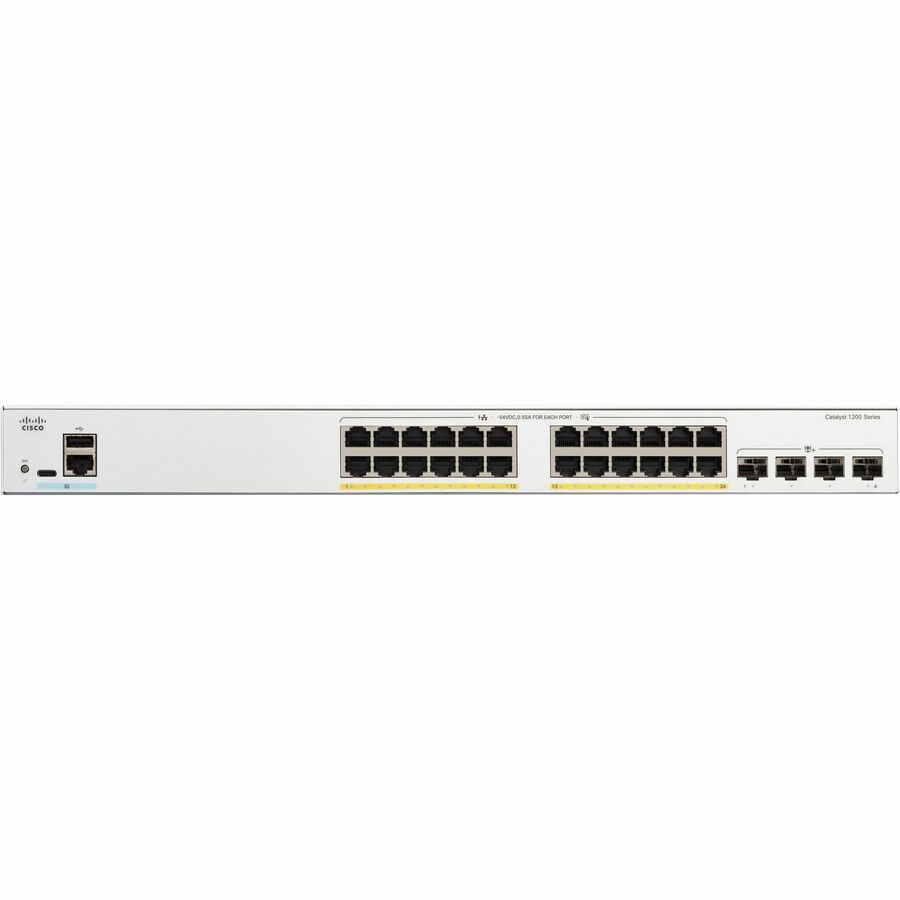 Cisco C120024FP4X Catalyst C1200-24FP-4X Ethernet Switch - 24 Ports - Manageable