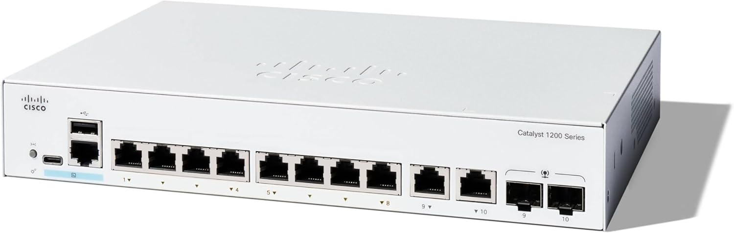 Cisco C12008TE2G Catalyst C1200-8T-E-2G Ethernet Switch - 10 Ports