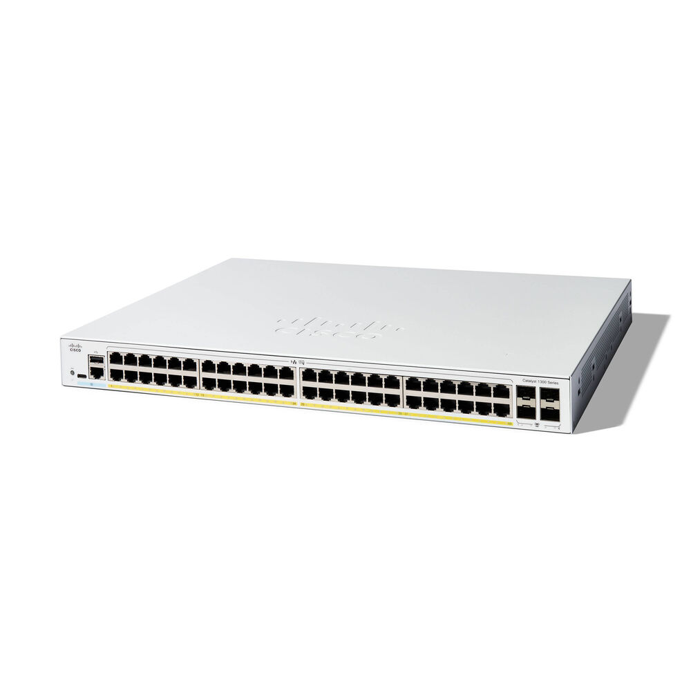 Cisco C130048P4G Catalyst C1300-48P-4G Ethernet Switch - 48 Ports - Manageable