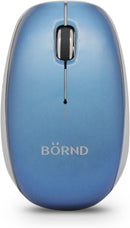 Bornd C170B BLUE - Mouse - ergonomic - optical - 3 buttons - wireless - retail