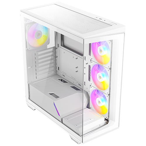 Antec C3 ARGB WHITE ATX Mid Tower Case, Tempered Glass Side Panel, no Power Supp