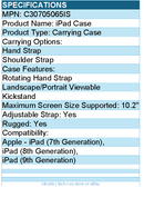 Codi C30705065IS Rugged iPad 10.2"" Case - Integrated Screen Protector