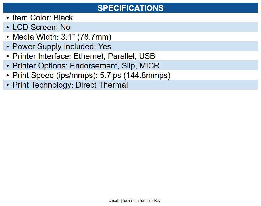 Epson C31CL25A9981 TM-H6000VI Receipt Printer - Direct Thermal - Color Black