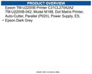 Epson C31CL27042A2 TM-U220IIB Printer TM-U220IIB-042, Model M188, Dot Matrix