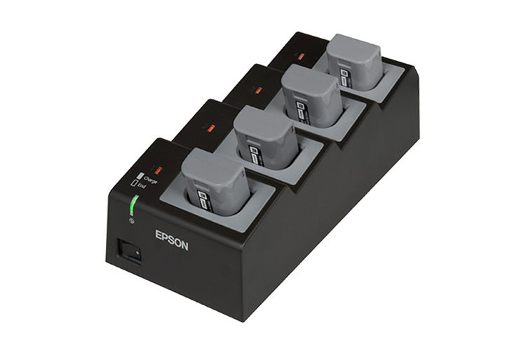 Epson C32C825A8921 Quad Battery Charger with AC Cord for P60II and P80 Printers