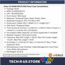 ANTEC C5 ARGB White Mid-Tower Desktop PC Case ATX Dual Chamber 7x Fan USB-C