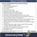 ANTEC C5 CURVE ARGB White Mid-Tower ATX Desktop PC Case USB-C Curved TG 4x Fans