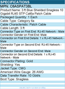 StarTech C6ASPAT3BL 3ft CAT6a Ethernet Cable - 10 Gigabit Category 6a Shielded