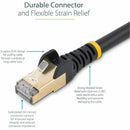 StarTech C6ASPAT6BK 6ft CAT6a Ethernet Cable - 10 Gigabit Category 6a - Black