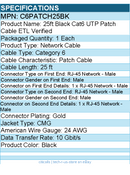 StarTech C6PATCH25BK 25ft CAT6 Ethernet Cable - Black Molded Gigabit