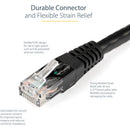 StarTech C6PATCH25BK 25ft CAT6 Ethernet Cable - Black Molded Gigabit