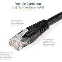 StarTech C6PATCH25BK 25ft CAT6 Ethernet Cable - Black Molded Gigabit
