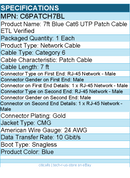 StarTech C6PATCH7BL 7ft CAT6 Ethernet Cable - Blue Molded Gigabit - Blue