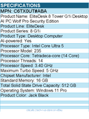 HP C6TX0UT#ABA EliteDesk 8 G1i Desktop Computer - Intel Core Ultra 5 235