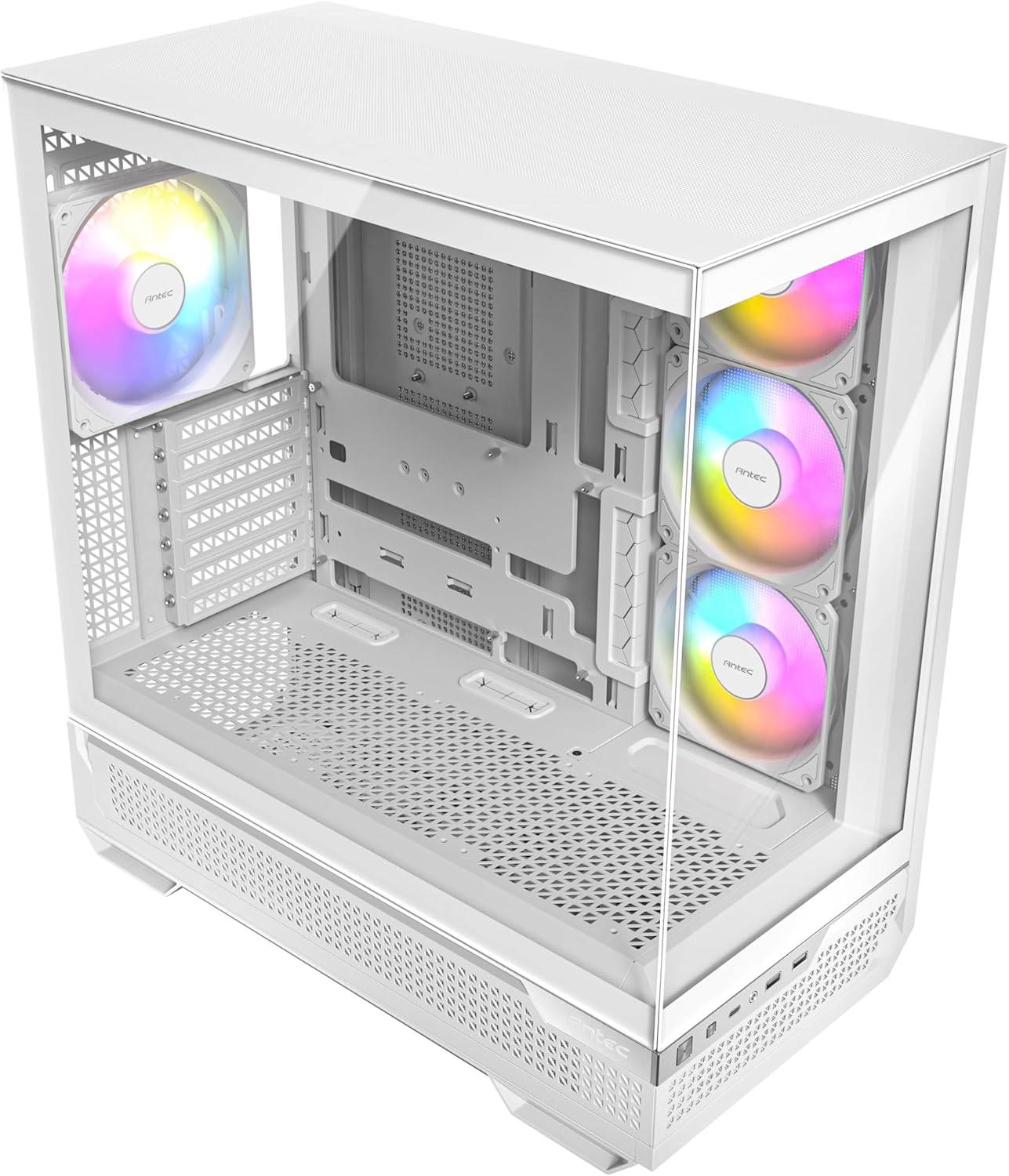 Antec C7 ARGB W White, RTX 40 GPU Support, 4 x 120mm - Mid-Tower E-ATX PC Case