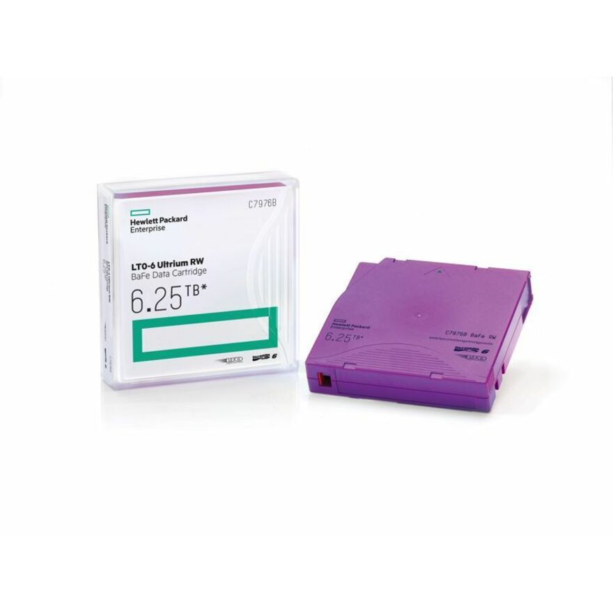 HPE C7976A LTO-6 6.25TB Ultrium RW Cartridge - LTO-6 - Data Cartridge