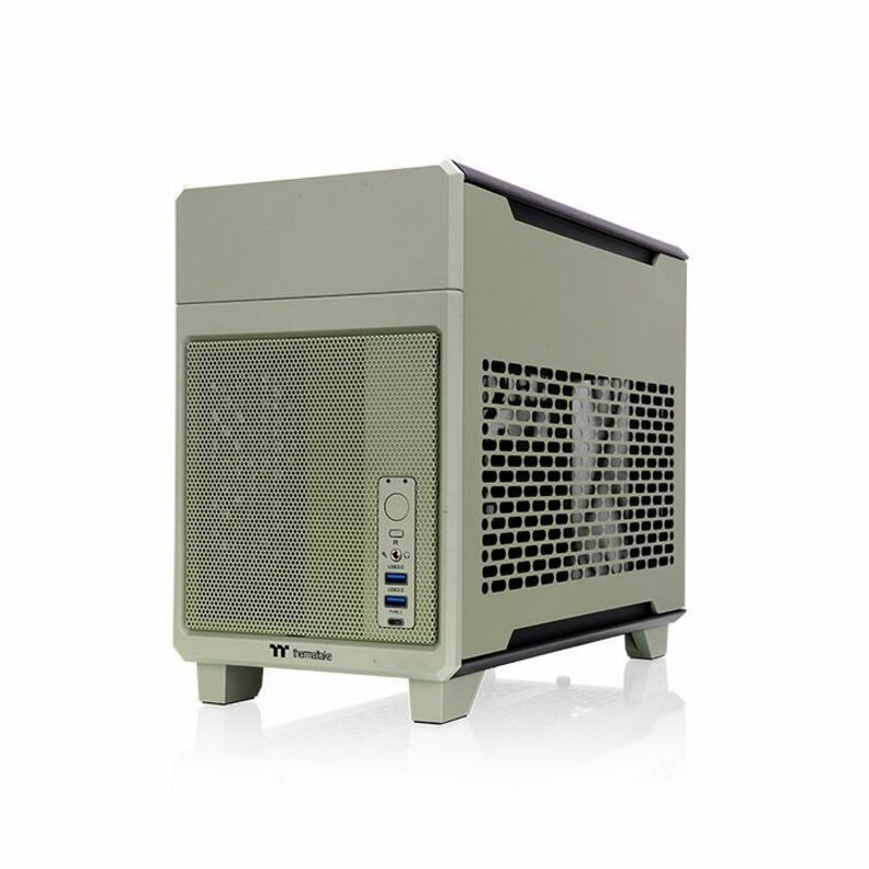 Thermaltake CA-11A-00SENN-00 Computer Case - TR100 Matcha Green Mini Tower