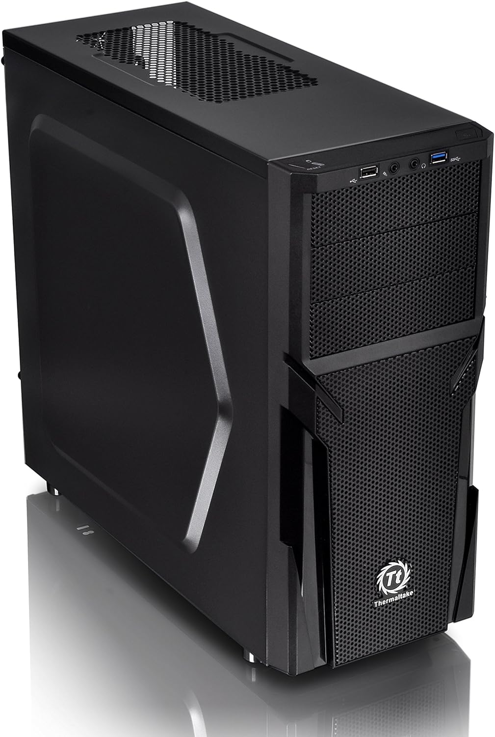 Thermaltake CA-1B2-00M1NN-00 Versa H21 Mid-tower Chassis - Black - Steel