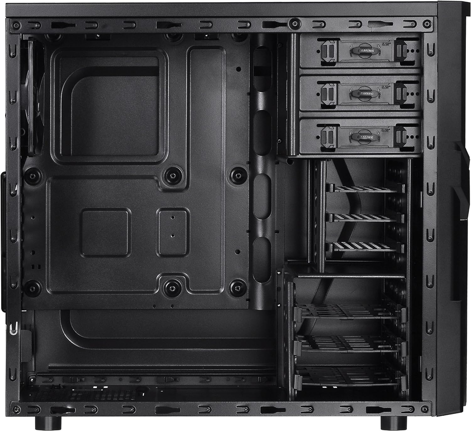 Thermaltake CA-1B2-00M1NN-00 Versa H21 Mid-tower Chassis - Black - Steel