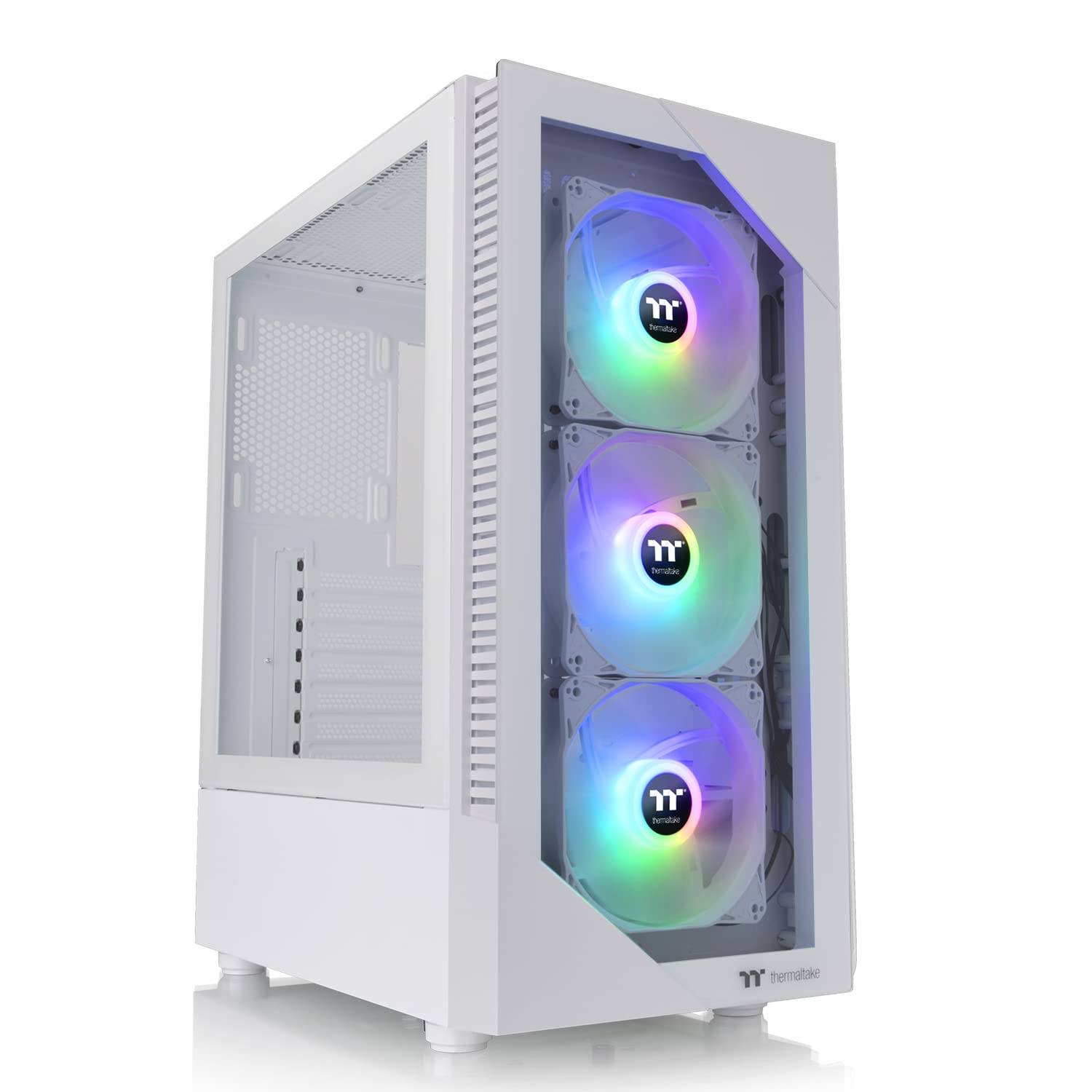 Thermaltake CA-1X3-00M6WN-00 Computer Case - View200 TG ARGB Snow mTower ATX